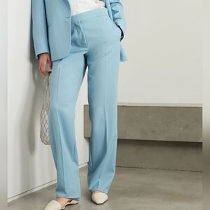Stella McCartney Blue Trousers with Elegant Pleats